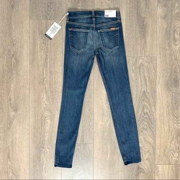 Joe's Jeans Skinny Jeans Icon Ankle Sonoe Denim dark wash raw hem mid rise - Picture 15 of 16